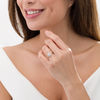 Thumbnail Image 2 of 1 CT. T.W. Certified Princess-Cut Diamond Double Frame Engagement Ring  in 14K Rose Gold  (I/SI2)