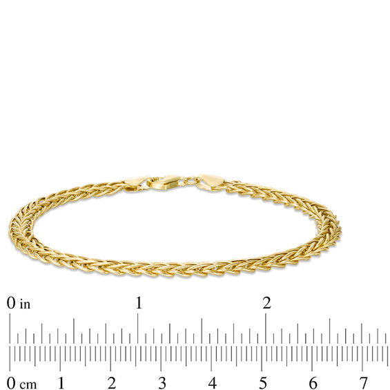 5.0mm Wheat Chain Bracelet in 10K Gold - 7.5"