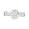 Thumbnail Image 4 of 7/8 CT. T.W. Certified Diamond Double Frame Engagement Ring  in 14K White Gold  (I/SI2)