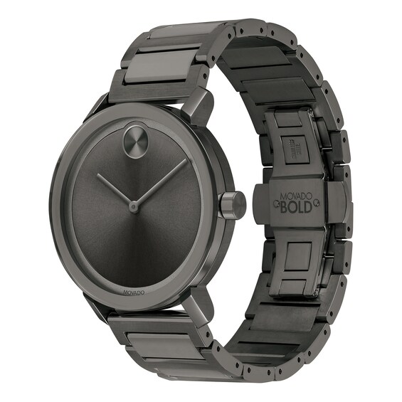 Men's Movado BoldÂ® Gunmetal Grey IP Watch (Model: 3600509)