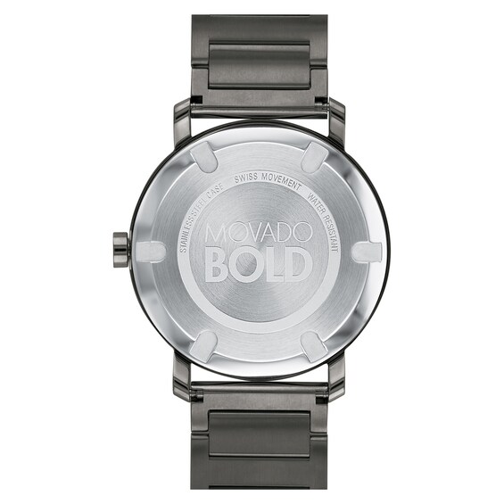 Men's Movado BoldÂ® Gunmetal Grey IP Watch (Model: 3600509)