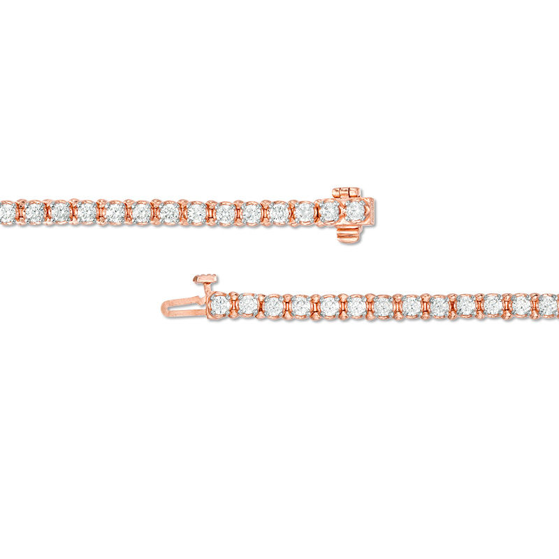 Main Image 3 of 4 CT. T.W. Diamond Tennis Bracelet in 10K Rose Gold