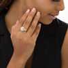 Thumbnail Image 2 of 1/2 CT. T.W. Composite Diamond Double Cushion Frame Ring in 10K Gold