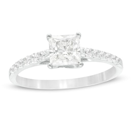 1-1/4 CT. T.W. Princess-Cut Diamond Engagement Ring in Platinum