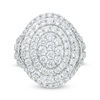 Thumbnail Image 4 of 3 CT. T.W. Composite Diamond Oval Multi-Frame Ring in 10K White Gold