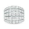 Thumbnail Image 4 of 4 CT. T.W. Diamond Graduated Five Row Ring in 10K White Gold