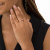 Thumbnail Image 2 of 3.5mm Opal, Pink Tourmaline and Diamond Accent Alternating Five Stone Ring in 10K Rose Gold