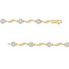 Thumbnail Image 3 of 1/5 CT. T.W. Composite Diamond Twist Station Bracelet in 10K Gold - 7.25"