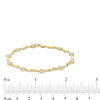 Thumbnail Image 4 of 1/5 CT. T.W. Composite Diamond Twist Station Bracelet in 10K Gold - 7.25"