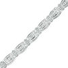Thumbnail Image 1 of 5 CT. T.W. Baguette and Round Diamond Bracelet in 10K White Gold