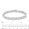 Thumbnail Image 4 of 5 CT. T.W. Baguette and Round Diamond Bracelet in 10K White Gold