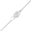 Thumbnail Image 1 of Diamond Accent Flip Flop Dangle Anklet in Sterling Silver - 10"