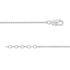 Thumbnail Image 3 of 1/20 CT. T.W. Diamond Heartbeat with Heart Anklet in Sterling Silver and 10K Rose Gold - 10"