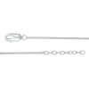Thumbnail Image 3 of 1/20 CT. T.W. Diamond Horseshoe Anklet in Sterling Silver - 10"