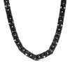 Thumbnail Image 0 of Made in Italy Men's 6.0mm Byzantine Chain Necklace in Solid Sterling Silver with Black Ruthenium - 22"