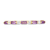 Thumbnail Image 4 of Baguette Amethyst and White Topaz Alternating Five Stone Stackable Ring in 10K Gold