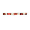 Thumbnail Image 4 of Baguette Garnet and White Topaz Alternating Five Stone Stackable Ring in 10K Gold