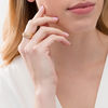 Thumbnail Image 2 of Diamond-Cut Multi-Row Criss-Cross Orbit Ring in 10K Gold - Size 7