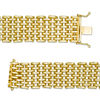 Thumbnail Image 2 of 19.0mm Panther Link Chain Bracelet in 10K Gold - 7.5"
