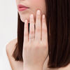Thumbnail Image 2 of 1/10 CT. T.W. Diamond Slight Contour Wedding Band in Platinum