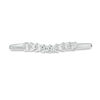 Thumbnail Image 4 of 1/10 CT. T.W. Diamond Slight Contour Wedding Band in Platinum