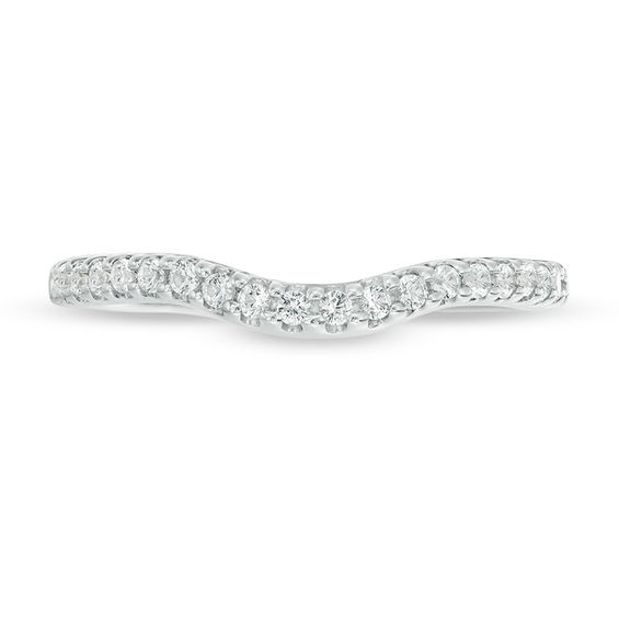 1/4 CT. T.w. Diamond Contour Wedding Band in Platinum