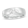 Thumbnail Image 0 of Men's 1/5 CT. T.W. Diamond Vertical Two Stone Wedding Band in Platinum