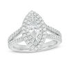 Thumbnail Image 1 of Love's Destiny by Zales 1-1/4 CT. T.W. Certified Marquise Diamond Frame Engagement Ring in 14K Two-Tone Gold (I/SI2)