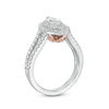 Thumbnail Image 3 of Love's Destiny by Zales 1-1/4 CT. T.W. Certified Marquise Diamond Frame Engagement Ring in 14K Two-Tone Gold (I/SI2)