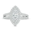 Thumbnail Image 4 of Love's Destiny by Zales 1-1/4 CT. T.W. Certified Marquise Diamond Frame Engagement Ring in 14K Two-Tone Gold (I/SI2)