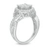Thumbnail Image 3 of 1 CT. T.W. Diamond Double Frame Twist Shank Ring in 10K White Gold