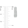Thumbnail Image 3 of 1/6 CT. T.W. Diamond Vintage-Style Two Row Graduated Oval Hoop Earrings in Sterling Silver