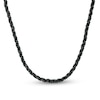Thumbnail Image 1 of Black Spinel Bead Strand Necklace with Sterling Silver Clasp