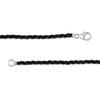 Thumbnail Image 3 of Black Spinel Bead Strand Necklace with Sterling Silver Clasp