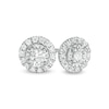 Thumbnail Image 1 of 1/4 CT. T.W. Diamond Frame Stud Earrings in 10K White Gold
