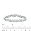 Thumbnail Image 3 of 3 CT. T.W. Baguette and Round Diamond &quot;S&quot; Bracelet in 10K White Gold