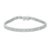 Thumbnail Image 0 of 3 CT. T.W. Diamond Two Row Line Bracelet in 10K White Gold - 7.5"