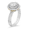 Thumbnail Image 2 of Enchanted Disney Aladdin 1-1/2 CT. T.W. Diamond Double Frame Engagement Ring in 14K Two-Tone Gold