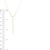 Thumbnail Image 3 of 3/4 CT. T.W. Diamond Station "Y" Necklace in 10K Gold