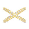 1/4 CT. T.W. Diamond "X" Ring in 10K Gold