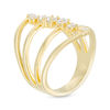 Thumbnail Image 2 of 1/2 CT. T.W. Diamond Split Shank Linear Ring in 10K Gold