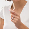 Thumbnail Image 2 of 1-1/2 CT. T.W. Composite Diamond Oval Frame Engagement Ring in 14K Rose Gold