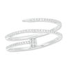 Thumbnail Image 4 of 1/6 CT. T.W. Diamond Wraparound Nail Ring in 10K White Gold