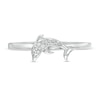 Thumbnail Image 4 of Diamond Accent Dolphin Stackable Ring in Sterling Silver