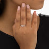 Thumbnail Image 2 of Diamond Accent Turtle Stackable Ring in Sterling Silver and 10K Rose Gold