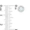 Thumbnail Image 3 of 1/2 CT. T.W. Diamond Twist Frame Stud Earrings in 10K White Gold