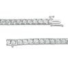 Thumbnail Image 3 of 3 CT. T.W. Diamond Square-Shaped Swirl Frame Tennis Bracelet in 10K White Gold