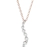 Thumbnail Image 1 of 1/4 CT. T.W. Journey Diamond Pendant in 14K Rose Gold