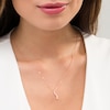 Thumbnail Image 2 of 1/4 CT. T.W. Journey Diamond Pendant in 14K Rose Gold