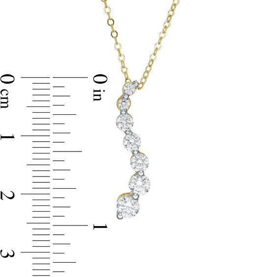 1/4 CT. T.w. Journey Diamond Pendant in 14K Gold
